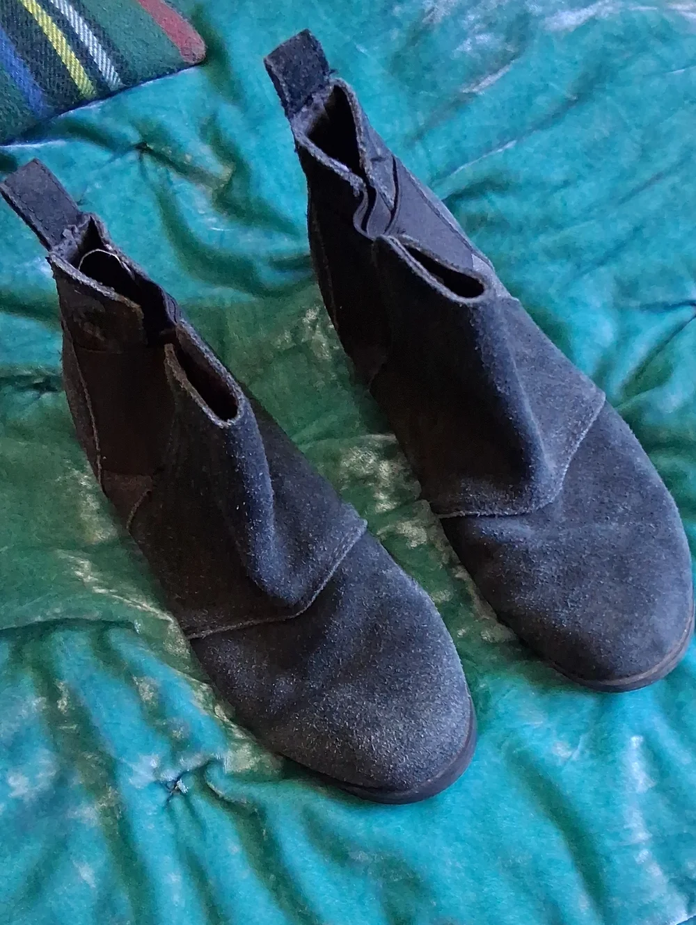 Sorel Black Suede Chelsea Ankle Boots
